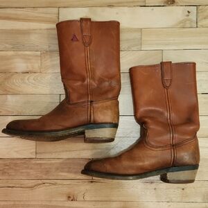 Brown Leather Cowboy Boots